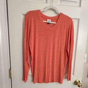 CABI Serenity Long Sleeve Tee Size Women’s XS Color Cantaloupe Coral